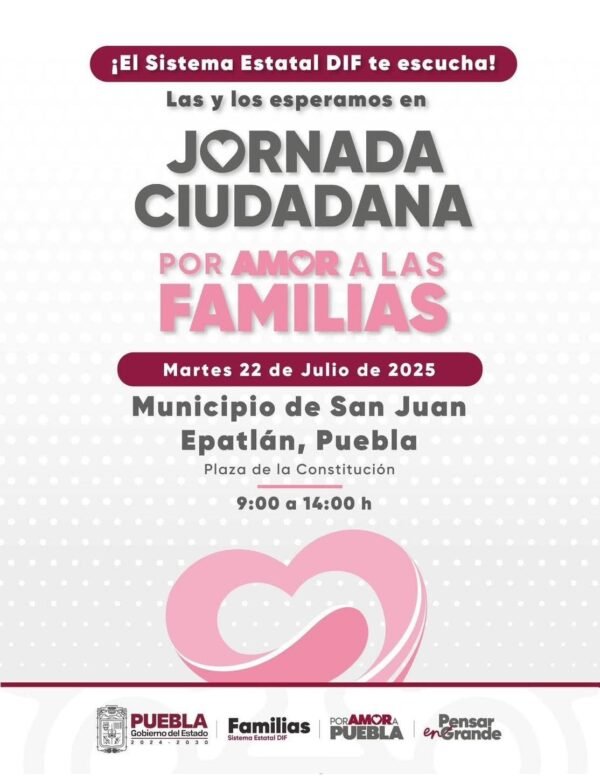 Epatlán recibirá Jornada Ciudadana con servicios integrales gratuitos