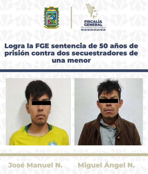 50 años de prisión para los secuestradores de una niña de 6 años