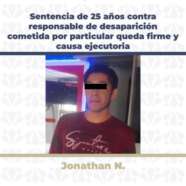 Sentencia de 25 Años por desaparición de joven en Puebla