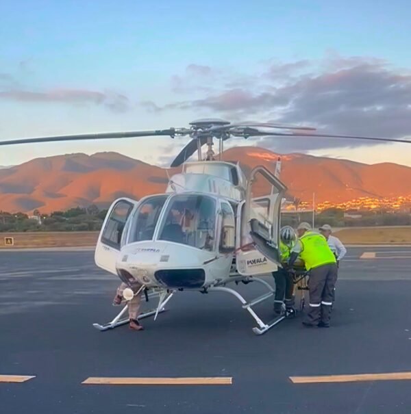 Traslado aéreo salva gestación