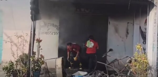 Incendio en tortillería de Cacaloxuchitl: Un herido y daños materiales 