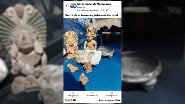 Piezas “prehispánicas” a la venta en redes