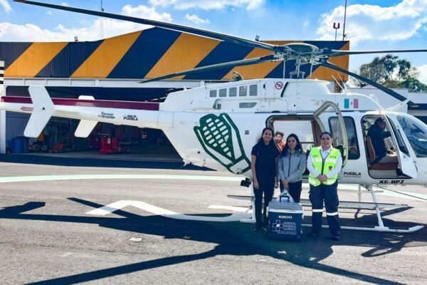 Con traslado aéreo, gobierno estatal facilita entrega oportuna de órganos donados