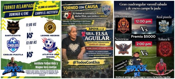 Fútbol con causa para apoyar a Elsa Aguilar 