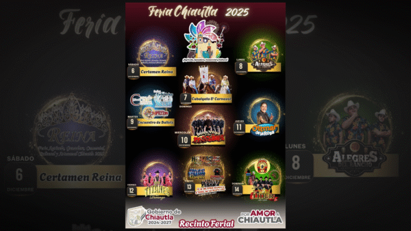 Feria de Chiautla 2025 arranca el 6 de diciembre 