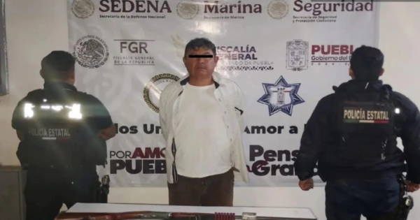 Detienen a dos hombres con arma en Tilapa 